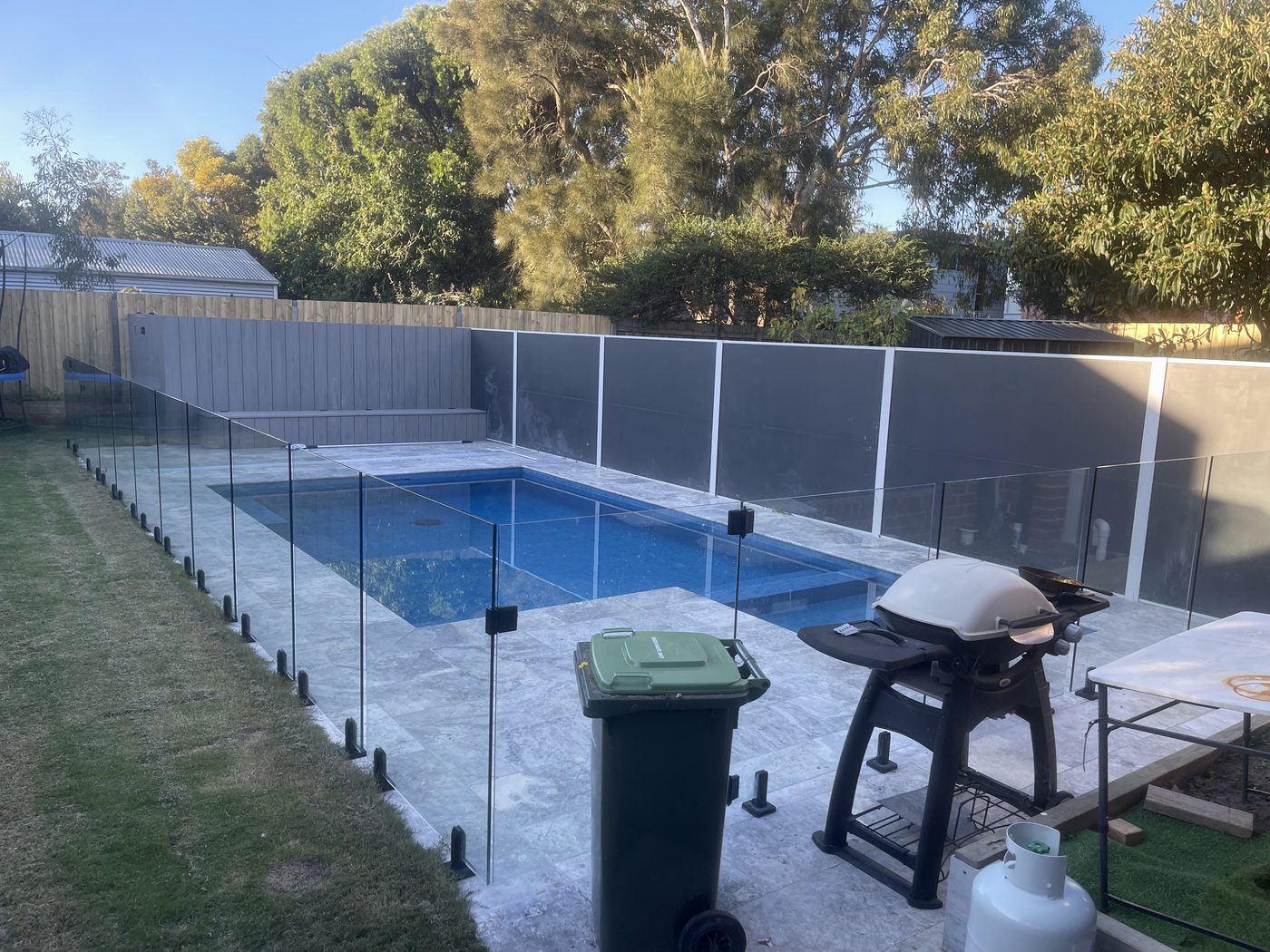 Finished pool area in Barwon Heads