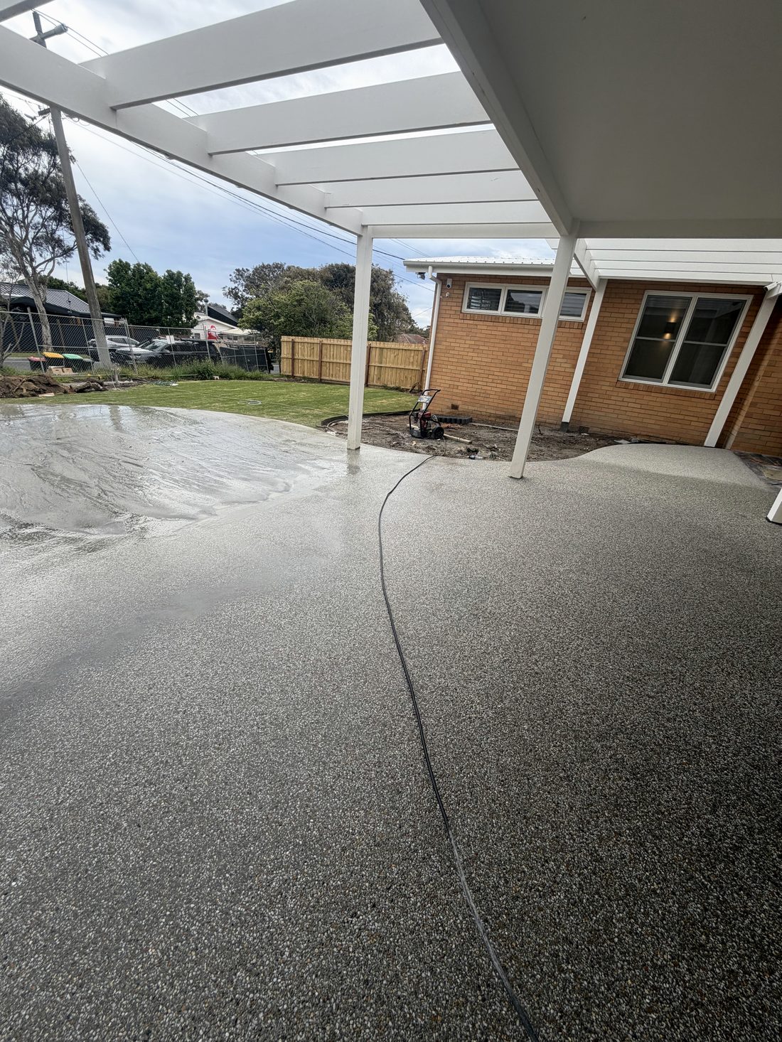 Exposed aggregate driveway, Torquay